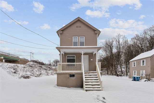 view of front of house with a porch