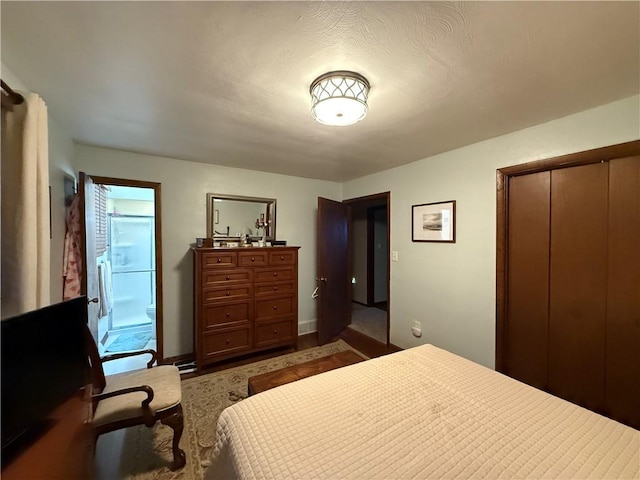 bedroom featuring a closet