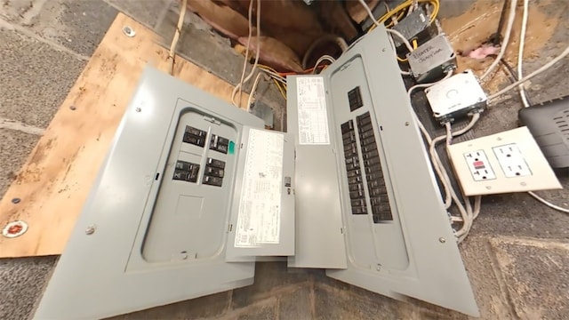 utility room featuring electric panel