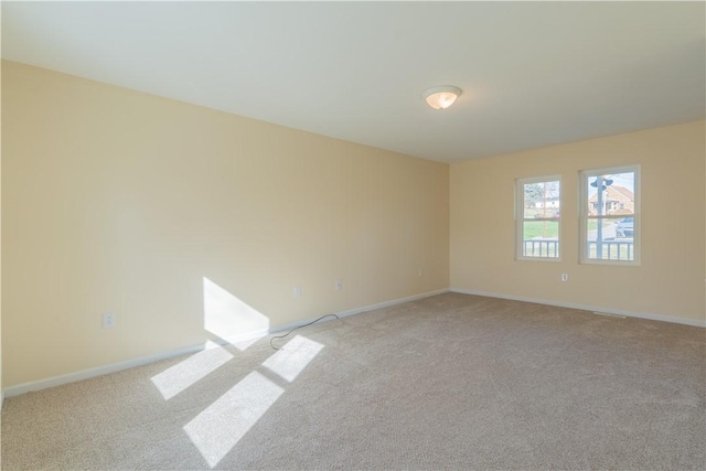 view of carpeted empty room