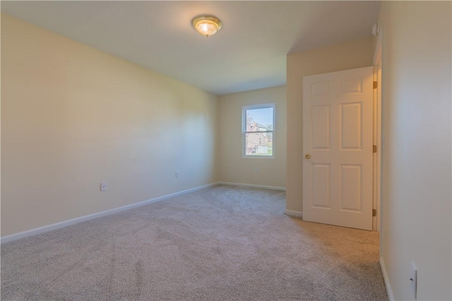 view of carpeted empty room