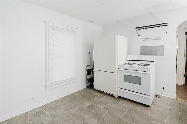 kitchen with white appliances