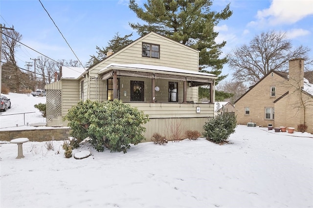 bungalow with covered porch