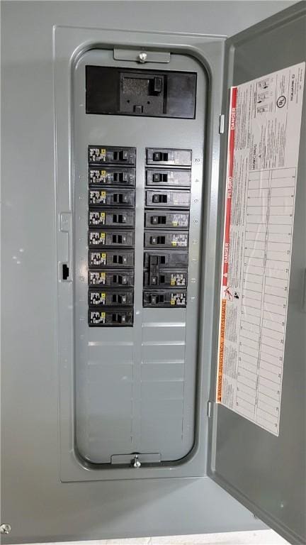 utility room with electric panel