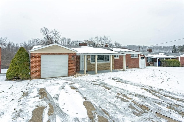 ranch-style house with a garage