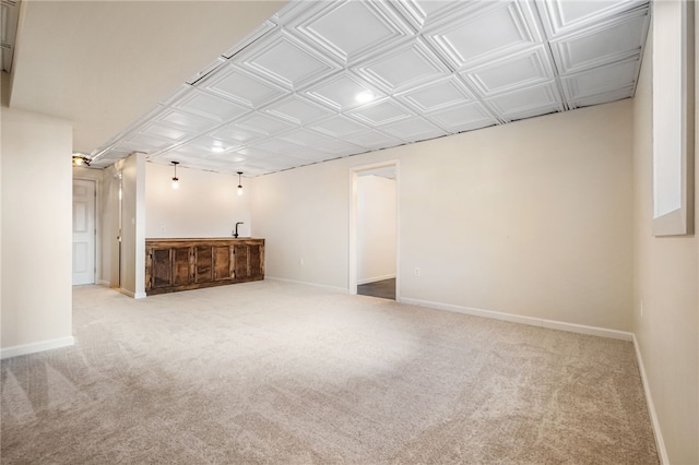 interior space with light carpet