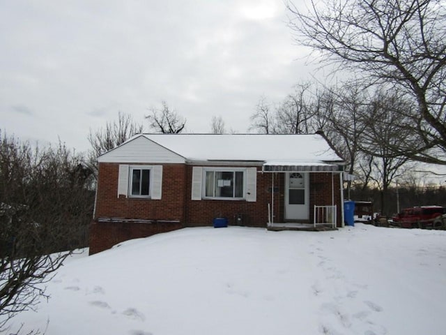 view of front of home