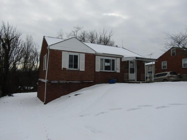 view of front of home