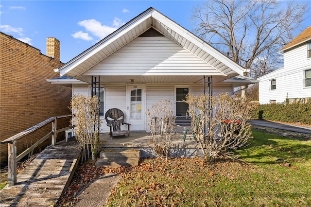 bungalow-style house featuring a porch