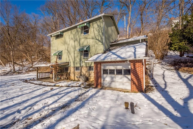 view of property with a garage