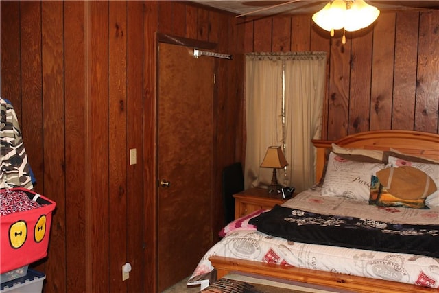 567 Klein Rd, Mill Creek, PA 16145 - bedroom featuring wood walls
