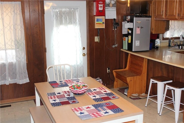 567 Klein Rd, Mill Creek, PA 16145 - dining space featuring light floors and visible vents