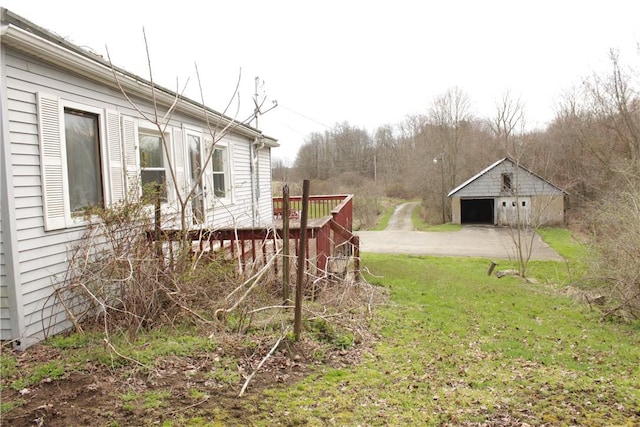 567 Klein Rd, Mill Creek, PA 16145 - view of yard featuring a garage and an outdoor structure