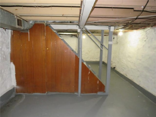 view of basement