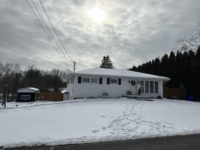 view of ranch-style house