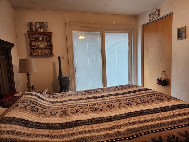 bedroom with a closet