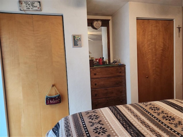 bedroom featuring a closet