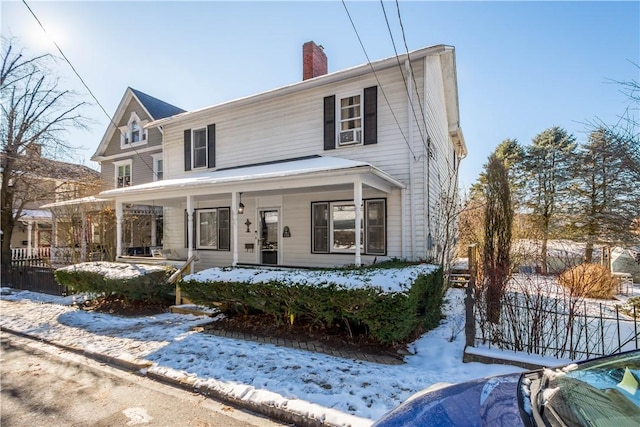 view of front of home featuring a porch