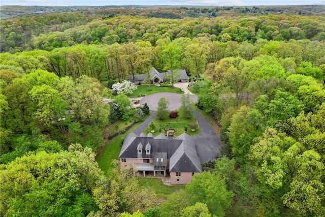145 Cedar Rdg, Center Twp But, PA 16001 - aerial view of property and surrounding area with a forest