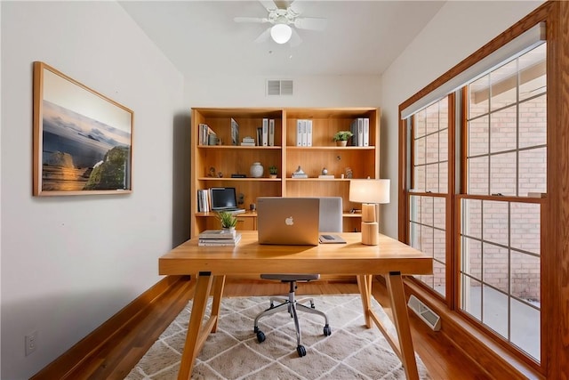 145 Cedar Rdg, Center Twp But, PA 16001 - office featuring wood finished floors and a ceiling fan