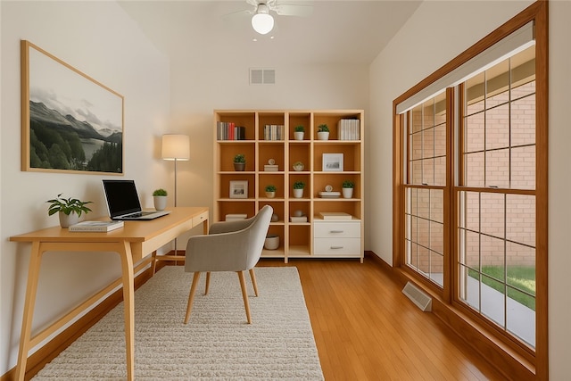 145 Cedar Rdg, Center Twp, PA 16001 - office featuring wood finished floors and ceiling fan