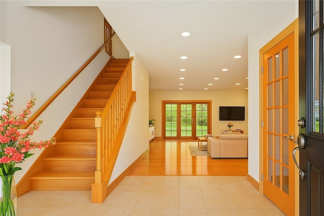 145 Cedar Rdg, Center Twp, PA 16001 - stairway with recessed lighting and baseboards