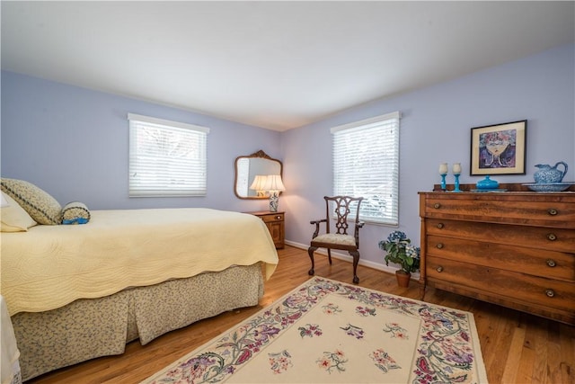 bedroom featuring hardwood / wood-style floors