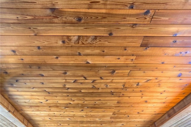 details featuring wooden ceiling