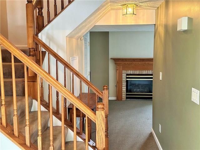 stairs with carpet