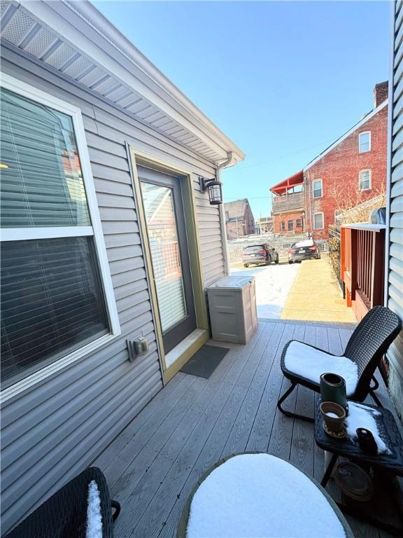 view of patio with a deck