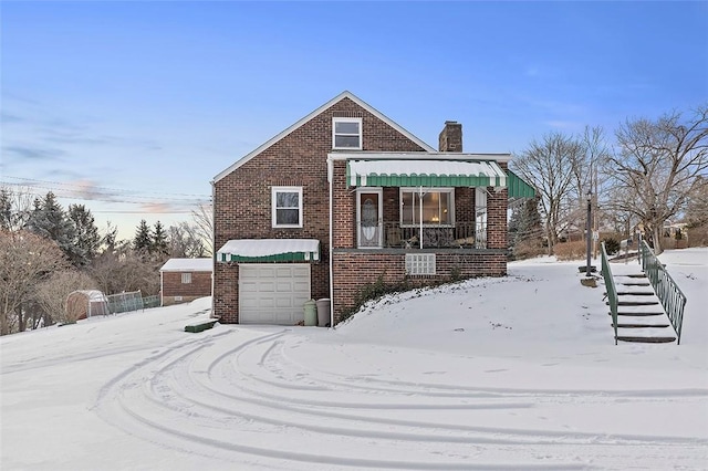 view of front of home with a porch