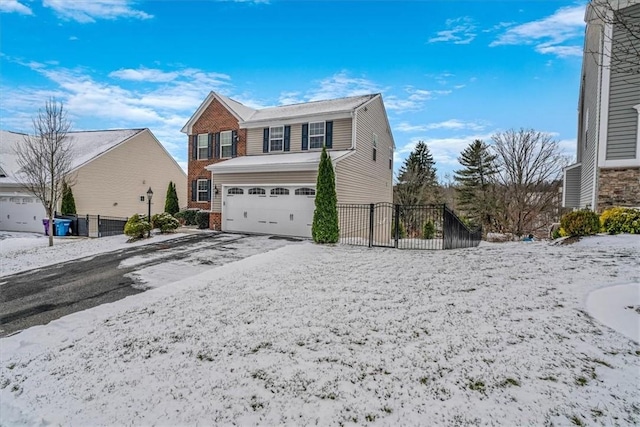 view of home's exterior with a garage