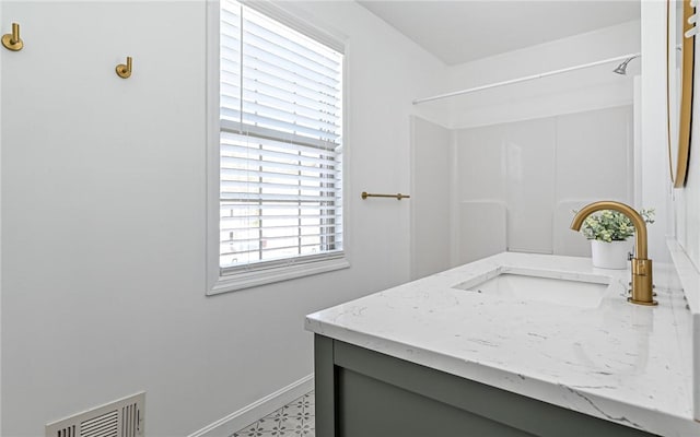 bathroom featuring vanity