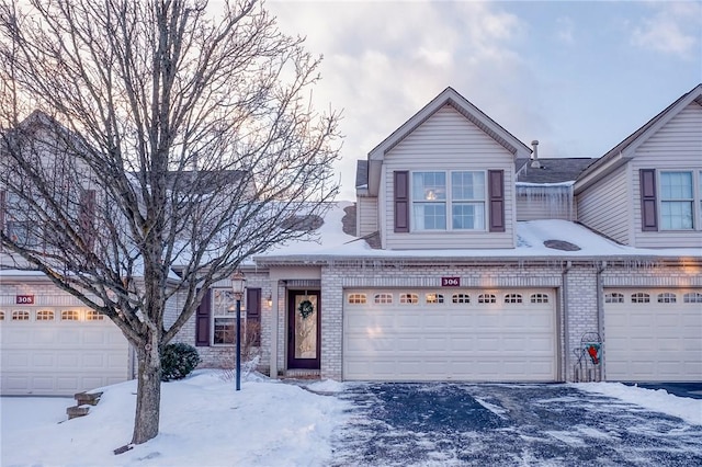 view of front of home featuring a garage