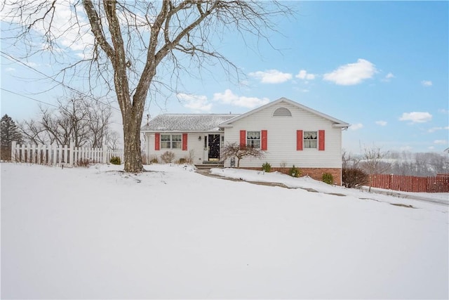 view of ranch-style house