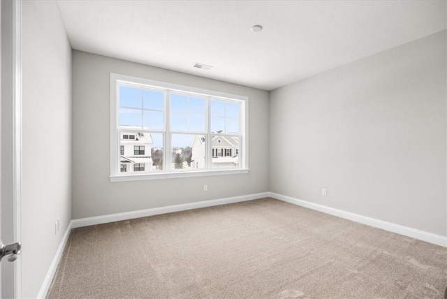 view of carpeted empty room