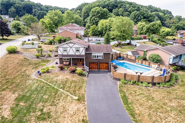 birds eye view of property