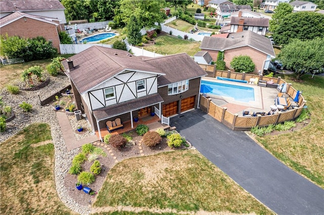 birds eye view of property