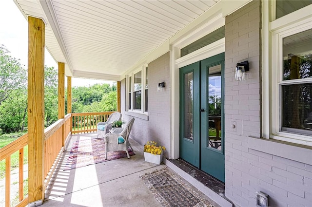 322 Crane Ave, Rear, Beechview, PA 15216 - covered porch featuring french doors