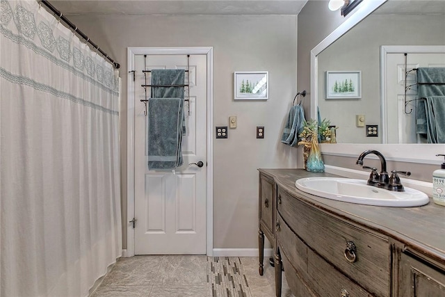 bathroom featuring vanity