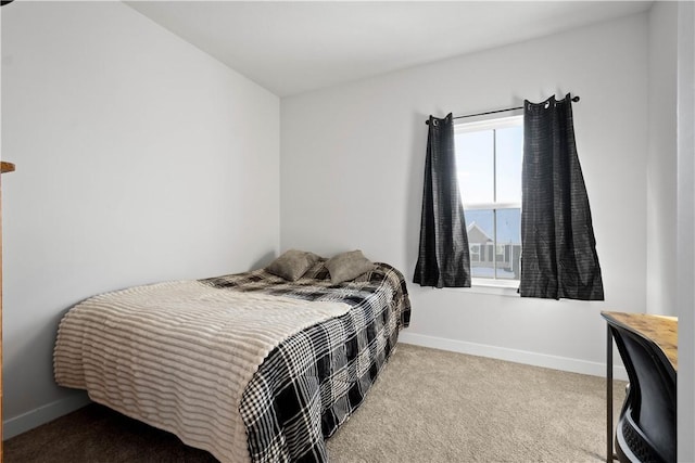 bedroom with carpet floors