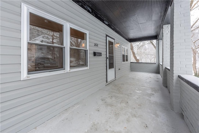 view of patio / terrace featuring a porch