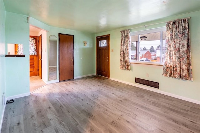 interior space featuring hardwood / wood-style floors