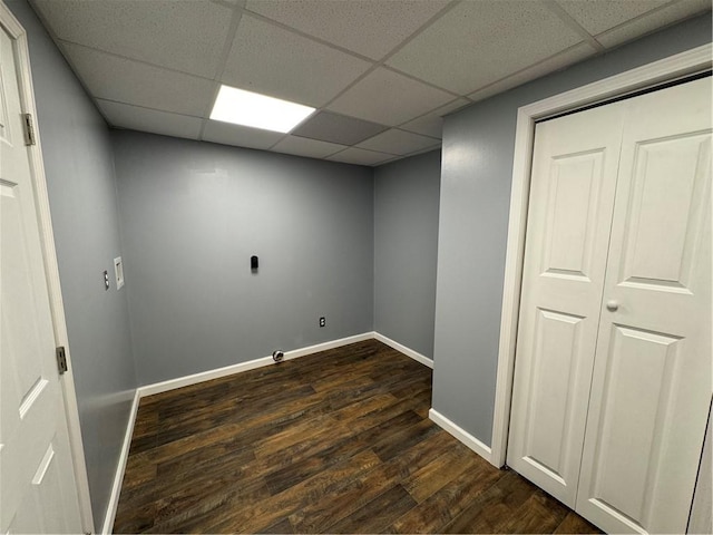 interior space featuring dark wood-type flooring