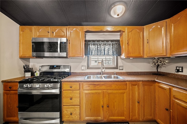 kitchen featuring appliances with stainless steel finishes and sink