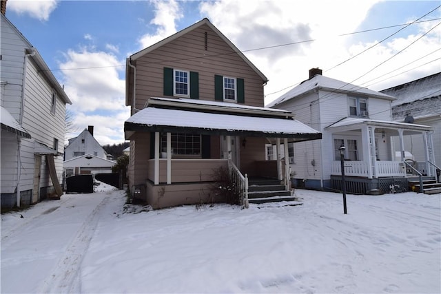 view of front of house with a porch