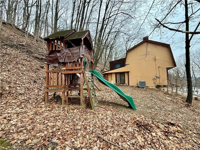 view of jungle gym