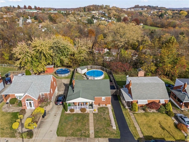 birds eye view of property