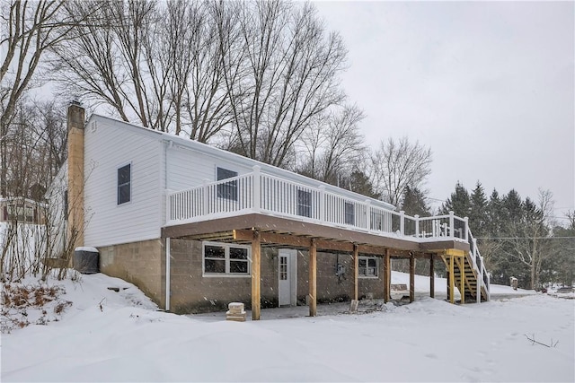 view of property with a deck