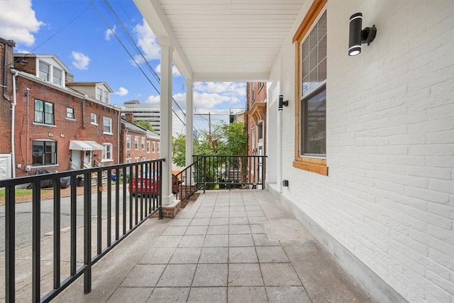 view of balcony